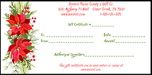 GIFT CERTIFICATE